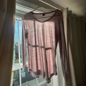 Lavender Long Sleeve merino lyocell blend -icebreaker-